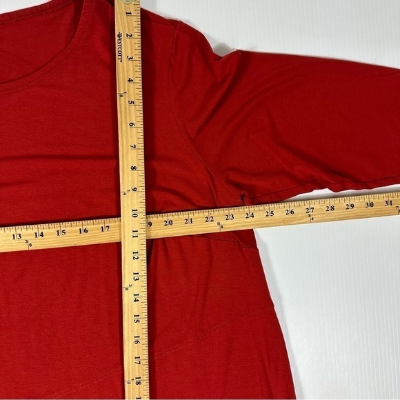 Eileen Fisher Top Sz 2X Asymmetrical Jersey Asymmetric - Picture 8 of 13